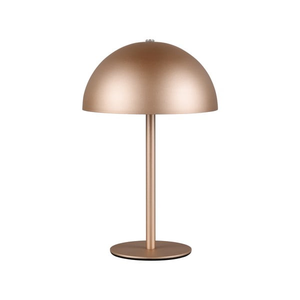 Lampada da tavolo LED color bronzo con paralume in metallo (altezza totale 21 cm) Munoz – Trio