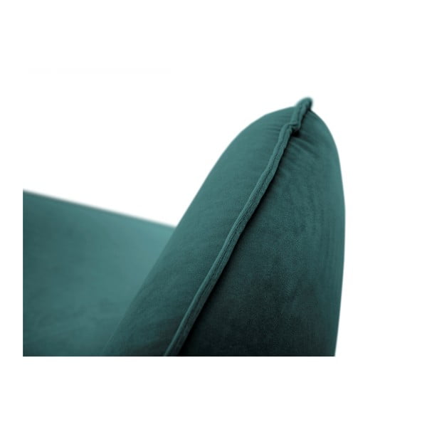 Poltrona in velluto verde petrolio Vienna - Cosmopolitan Design-image-4