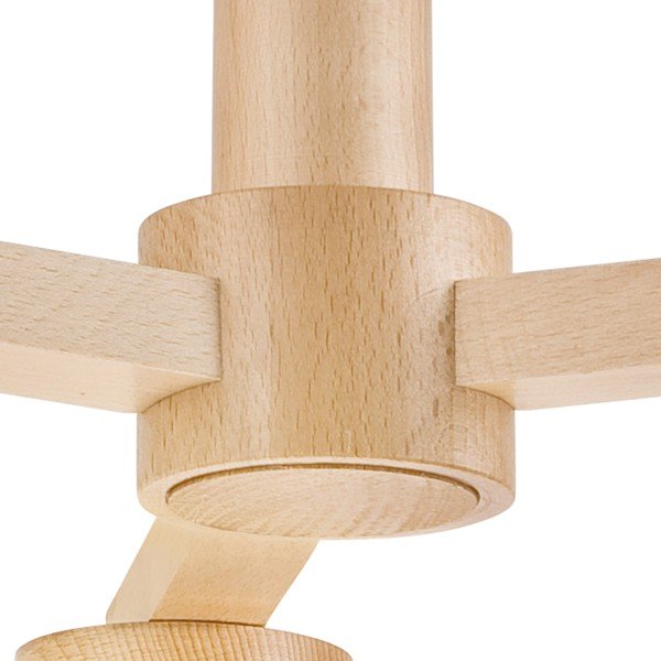 Lampada da soffitto bianca con paralume in tessuto ø 15 cm Ellie - LAMKUR-image-4