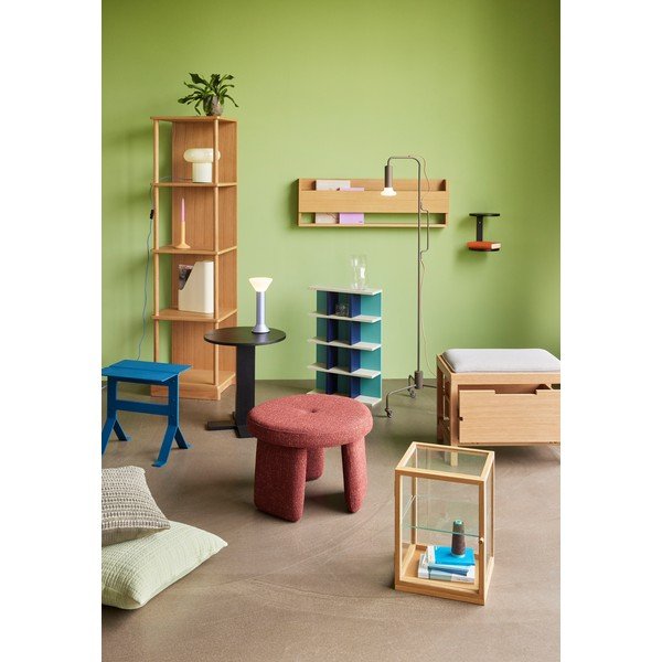 Tavolino rotondo con effetto rovere ø 45 cm Koohi – Hübsch-image-3