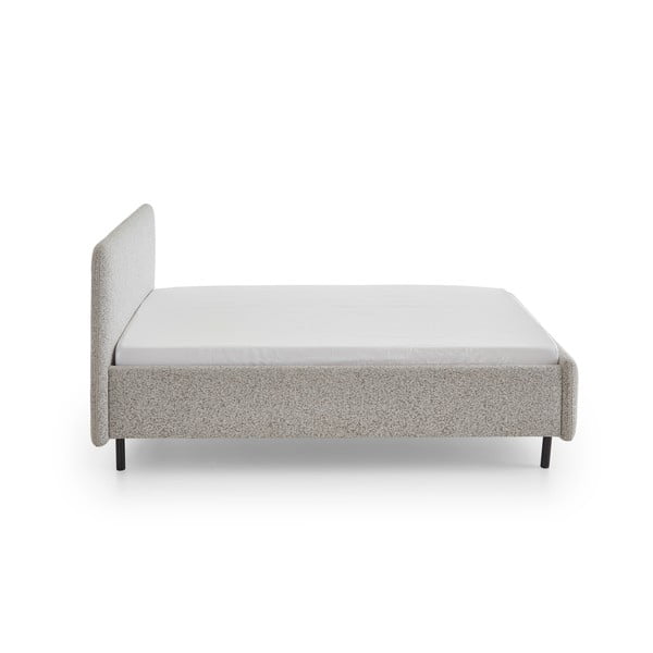 Letto matrimoniale imbottito beige rete non inclusa 180x200 cm Primo – Meise Möbel-image-4