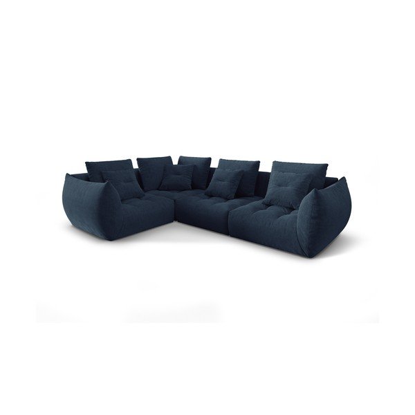 Divano angolare blu scuro (angolo sinistro/verso L) Bloom - Micadoni Home-image-2