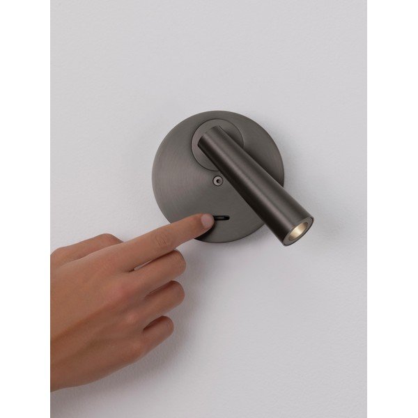 Faretto LED grigio in alluminio con struttura flessibile 7x10 cm Tico – Nova Luce-image-2