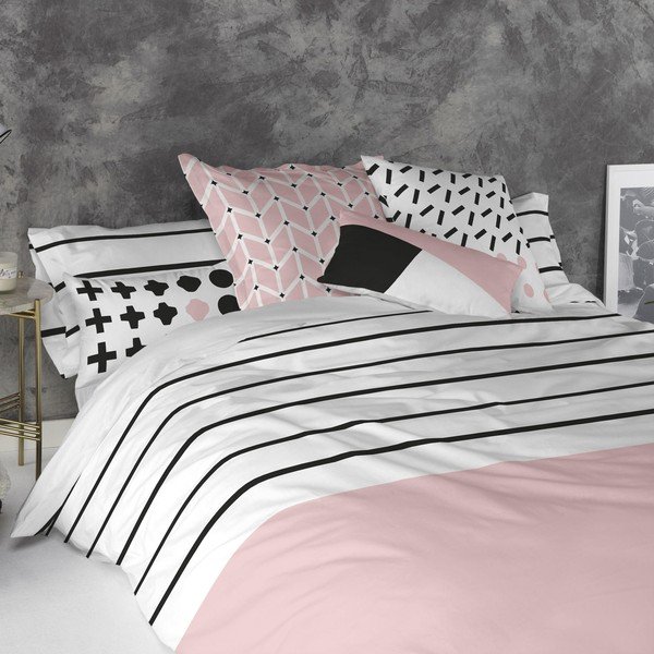 Set di 2 federe in cotone Blush, 50 x 75 cm - Blanc-image-1