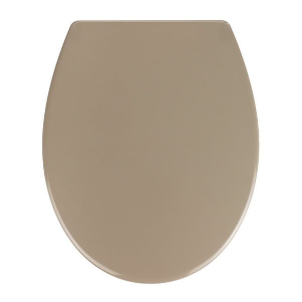 Sedile WC beige con chiusura facilitata , 44,5 x 37,5 cm Samos - Wenko
