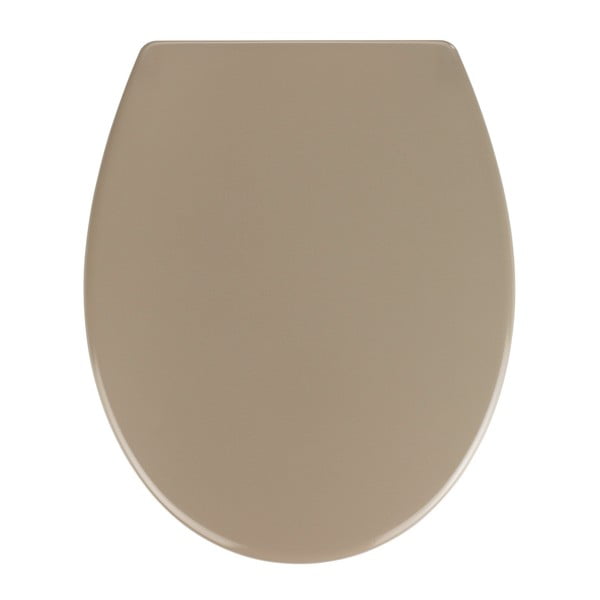Sedile WC beige con chiusura facilitata , 44,5 x 37,5 cm Samos - Wenko