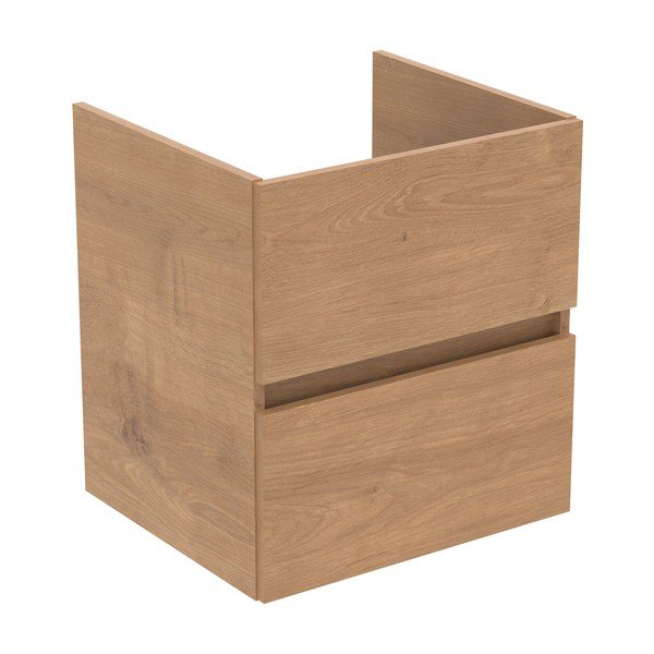 Mobile a sospensione per sottolavabo in rovere naturale 50x55 cm Eurovit+ - Ideal Standard-image-1