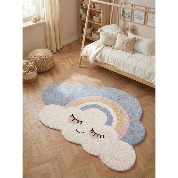 Tappeto per bambini color crema in cotone lavabile/tessuto a mano 140x200 cm Snuggle Nappi – Hanse Home-image-1