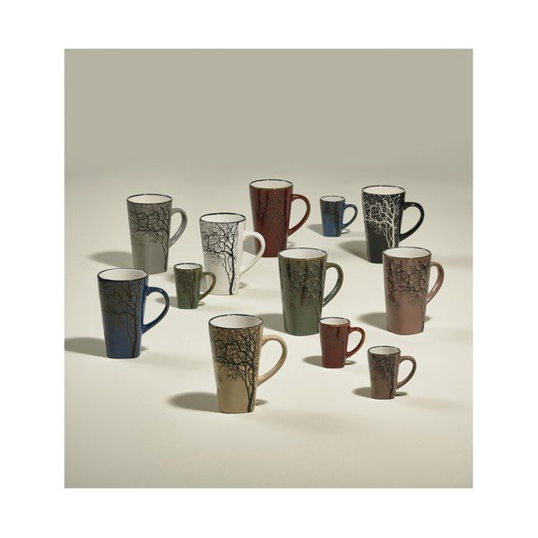 Tazze da espresso in gres rosa chiaro in set da 4 100 ml Hela - Villa Collection-image-3