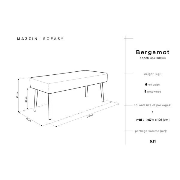 Panchina rossa Bergamotto - Mazzini Sofas-image-3