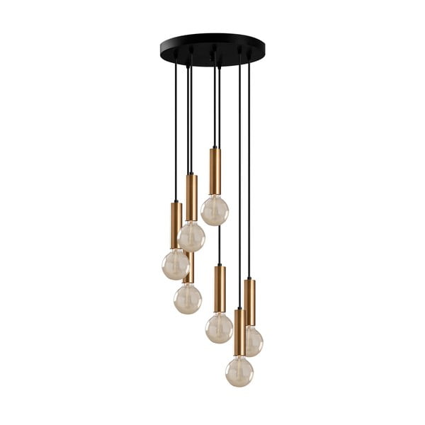 Lampadario nero/dorato ø 40 cm Tempo – Opviq lights