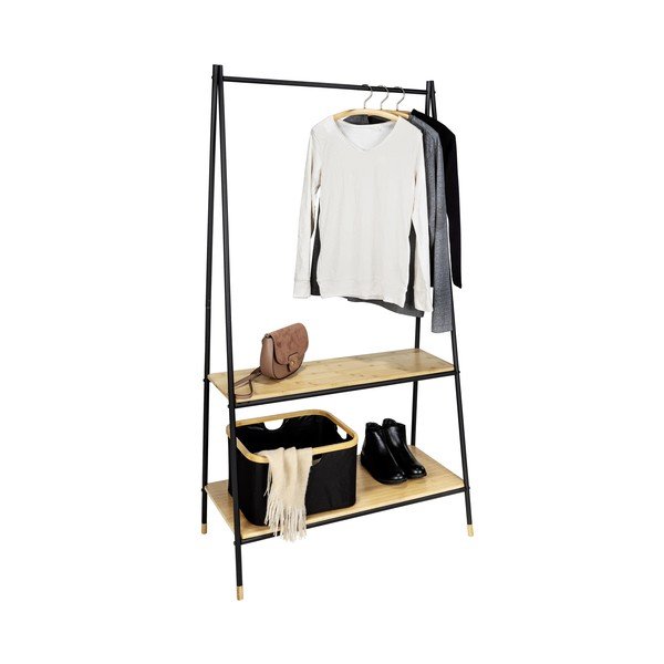 Appendiabiti in metallo nero/naturale Loft - Wenko-image-2