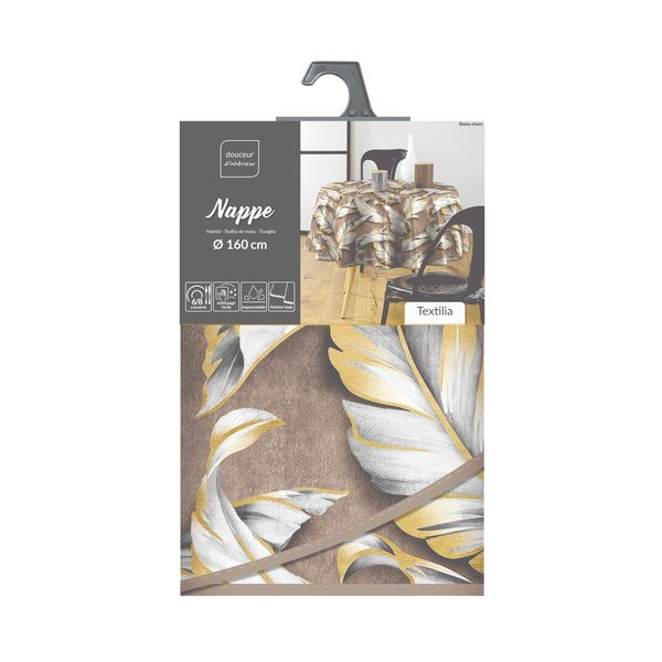 Tovaglia adatta per pulizia con panno umido ø 160 cm Ebany – douceur d'intérieur-image-4