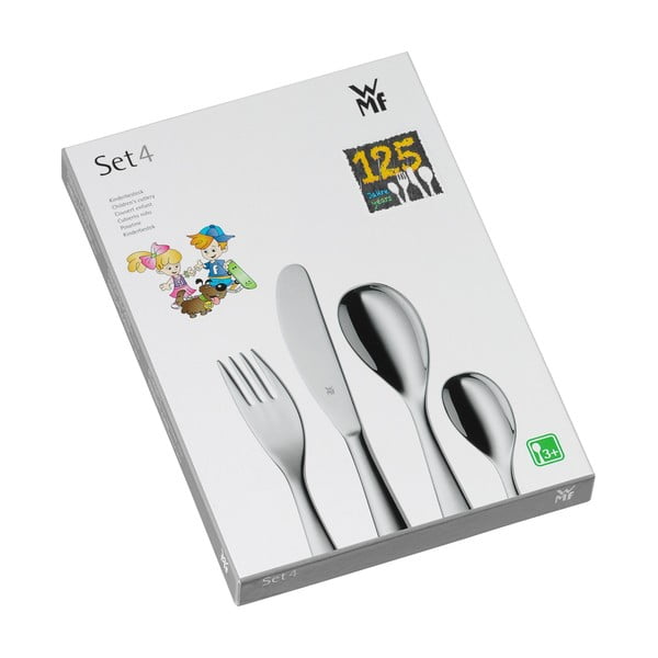 Set di 4 pezzi di posate Cromargan® in acciaio inox per bambini Zwerge - WMF-image-1