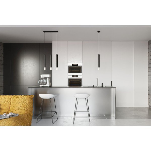 Lampadario nero in metallo ø 8 cm Vittoria – Sollux-image-2