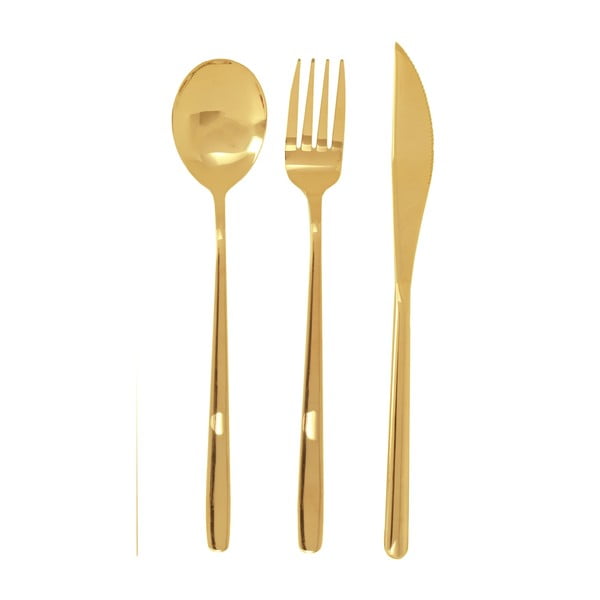 Posate in acciaio inox color oro 6 pezzi Mimo - Premier Housewares-image-2