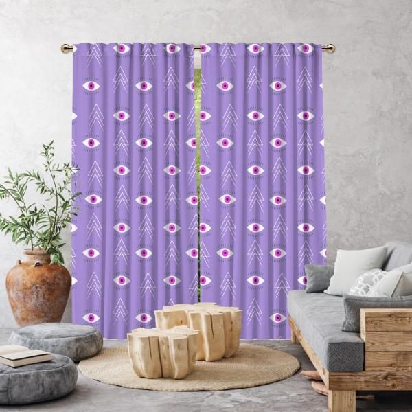 Tende viola in set da 1 pz 260x140 cm - Cipcici