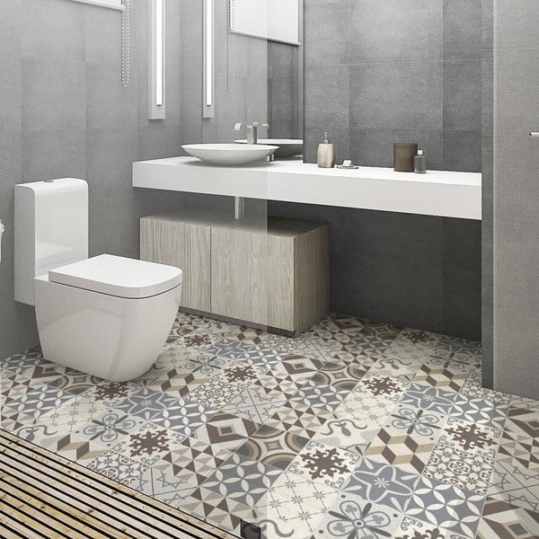 Adesivo per pavimenti impermeabile Brown Style, 100 x 60 cm - Ambiance-image-3