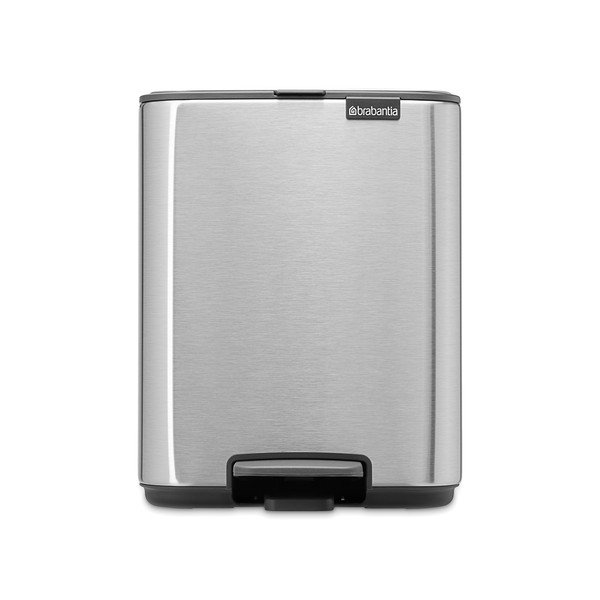 Cestino per la spazzatura color argento opaco in acciaio con pedale 7 l Bo – Brabantia-image-4