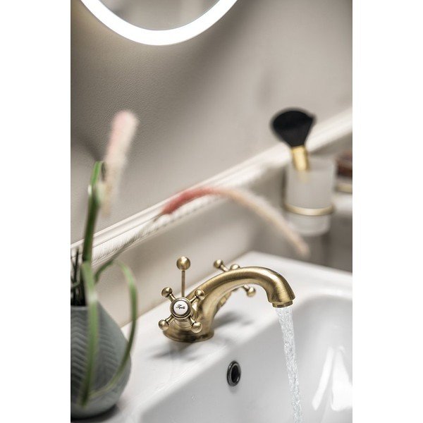 Rubinetto per lavandino color bronzo verticale Antea – Sapho-image-1