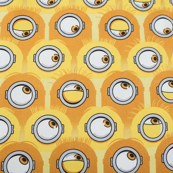 Set copripiumino e federa da bambini giallo/grigio in cotone per letto singolo 140x200 cm Mimoni All for One – Jerry Fabrics-image-4