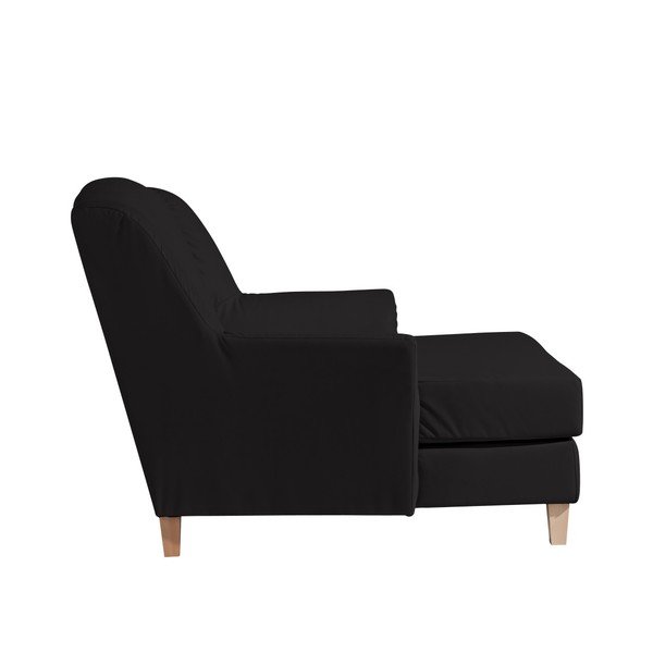 Poltrona lounge in similpelle Judith nera - Max Winzer-image-3