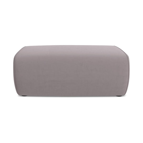 Poggiapiedi lavanda con rivestimento in velluto Kapua – Makamii