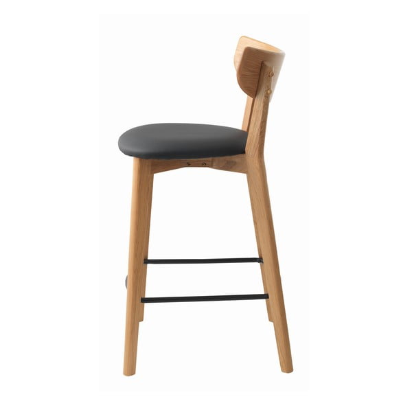 Sedia da bar in legno di quercia Pero - Unique Furniture-image-3