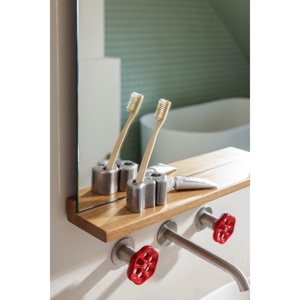 Portaspazzolino argentato in metallo Mis – noo.ma-image-3