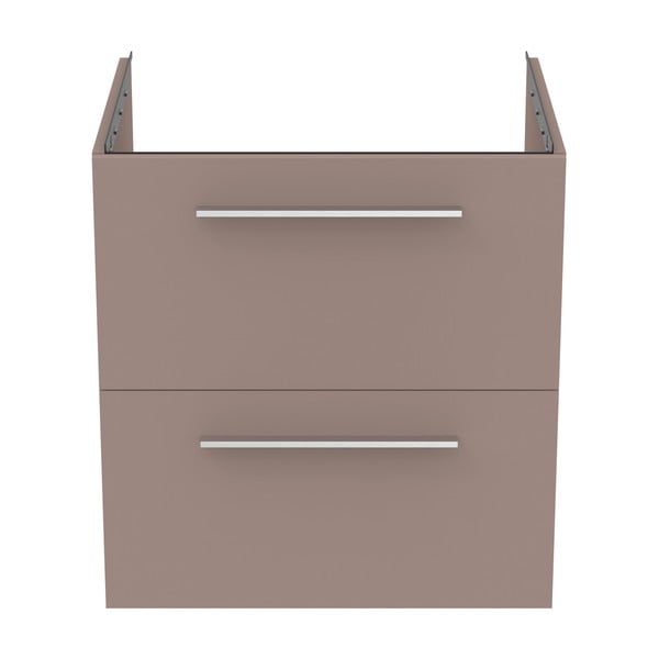 Mobile per lavabo grigio e beige a sospensione 60x63 cm i.Life B - Ideal Standard-image-2