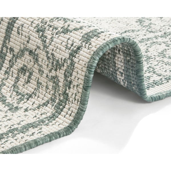 Tappeto per esterni verde e crema , 80 x 150 cm Cebu - NORTHRUGS-image-2