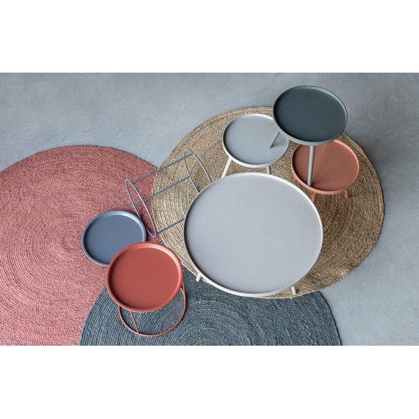 Tavolino grigio chiaro , ø 40 cm Ivar - WOOOD-image-1