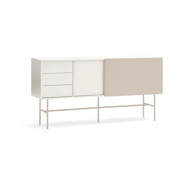 Cassettiera beige/color crema con porte scorrevoli 180x91x45 cm Nube – Teulat-image-2