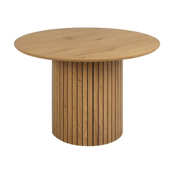 Tavolo da pranzo rotondo con piano in rovere ø 120 cm Yale - Actona-image-2