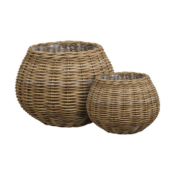 Set di coprivaso in rattan 2 pz ø 57 cm Melaka – House Nordic