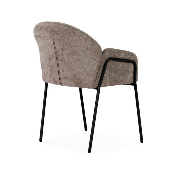 Set di sedie da pranzo color pesca in imbottito 2 pz Aslin – MOME-image-3