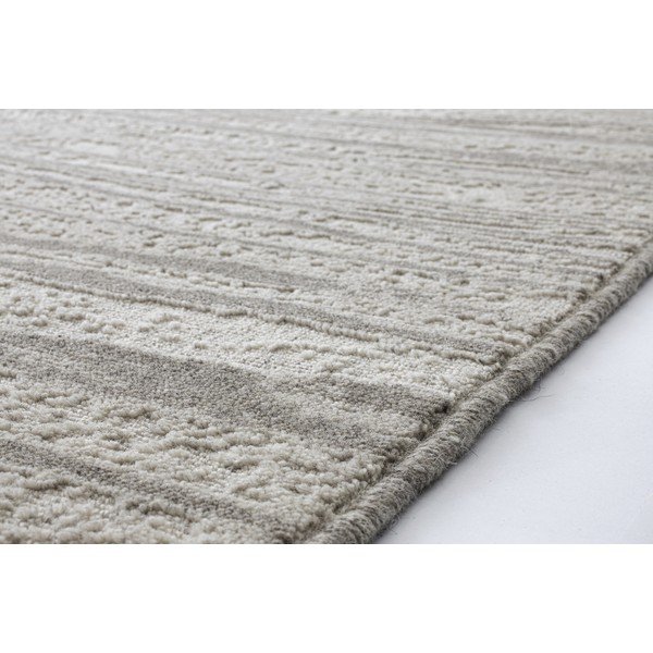 Tappeto in lana grigio chiaro 120x180 cm Tejat - Agnella-image-1