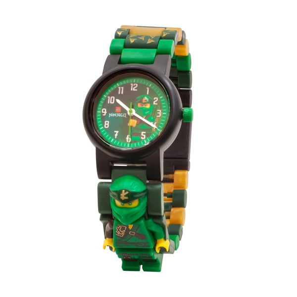 Orologio da polso verde con cinturino pieghevole e minifigure NINJAGO Lloyd - LEGO®