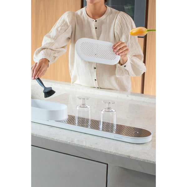 Supporto per detersivo bianco in plastica SinkStyle - Brabantia-image-1