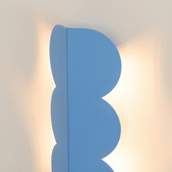 Lampada da parete azzurra in alluminio BISCUIT – Thoro-image-4