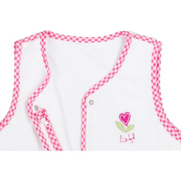 Sacco a pelo per neonati bianco e rosa - Tiseco Home Studio-image-3