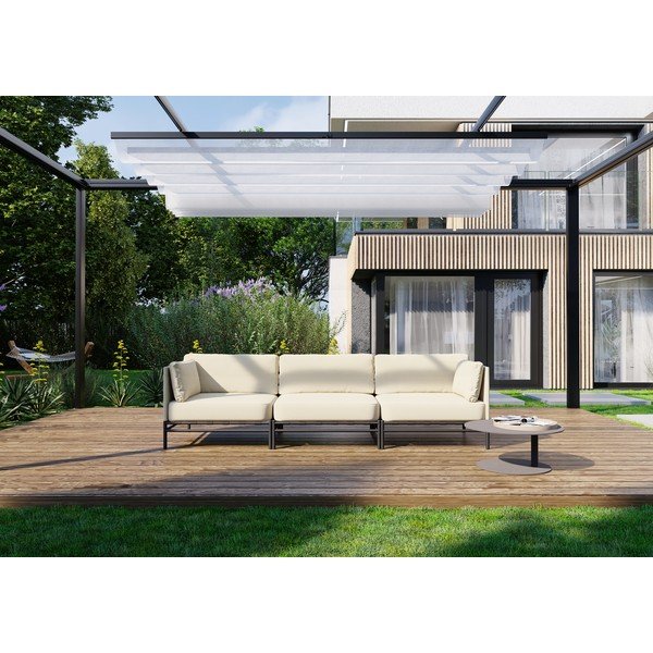 Divano modulare da giardino beige 234 cm Dandy - Sit Sit-image-4