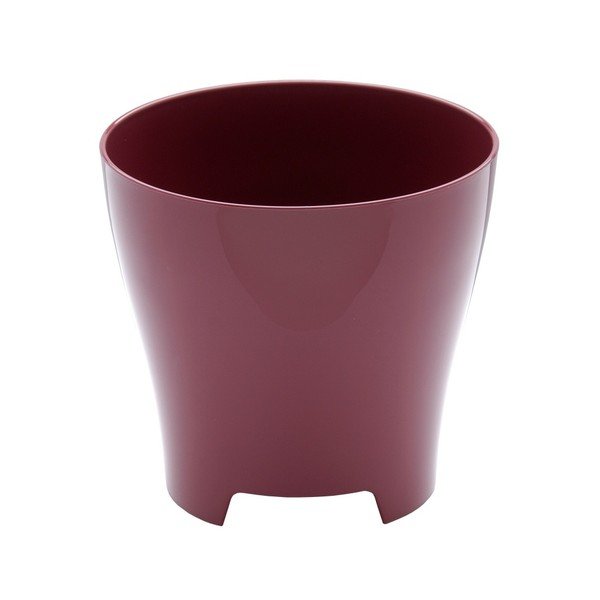 Vaso rosso scuro Luna, ø 30 cm - Plastia