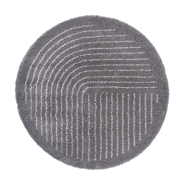 Tappeto rotondo grigio scuro ø 120 cm Dion - Hanse Home