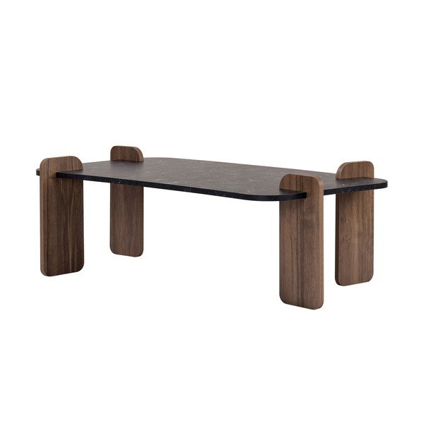 Tavolino da salotto nero 60x120 cm Renard – Nordure