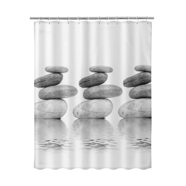 Tenda da doccia grigia , 180 x 200 cm Stones - Casa Selección