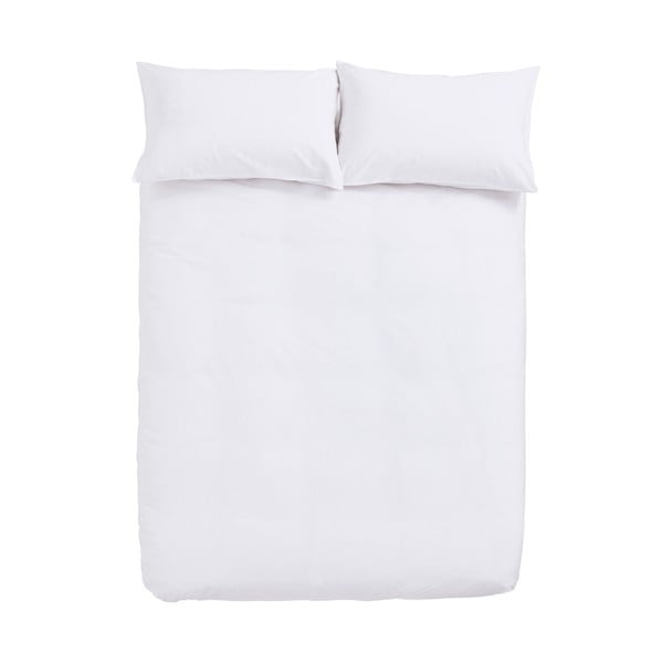 Biancheria da letto singola in cotone bianco 135x200 cm - Bianca