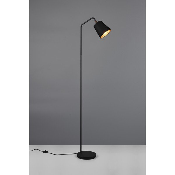 Lampada da terra nera con paralume in tessuto (altezza 148 cm) Buddy - Reality-image-2