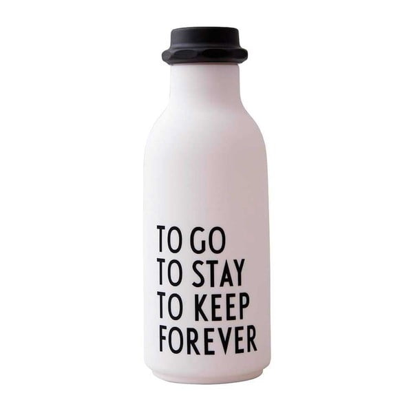 Bottiglia di acqua bianca Forever, 500 ml To Go - Design Letters