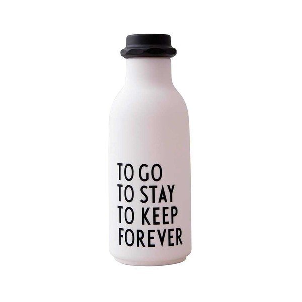 Bottiglia di acqua bianca Forever, 500 ml To Go - Design Letters